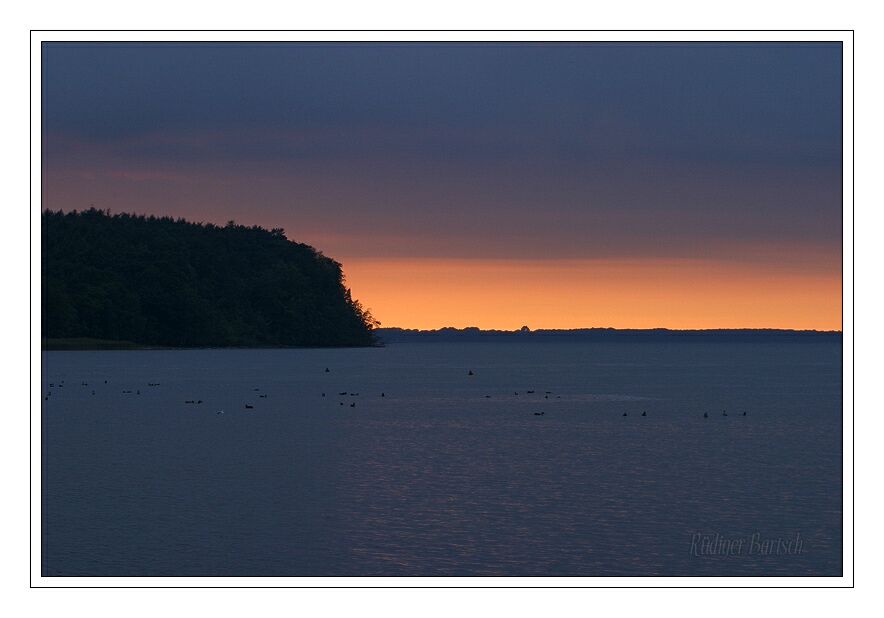Foto - Bild- Sonnenuntergang, Groer Jasmunder Bodden, Rgen