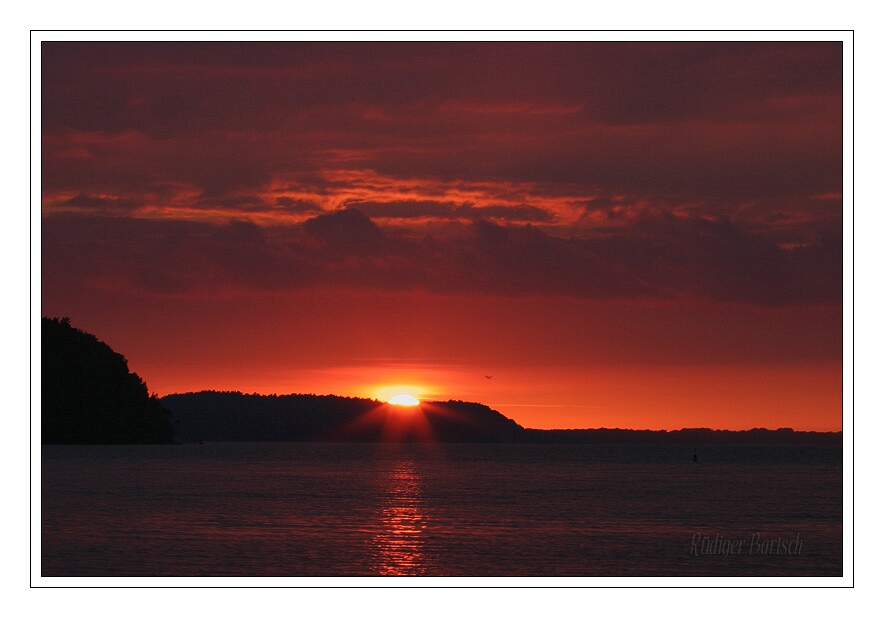 Foto - Bild- Sonnenuntergang, Groer Jasmunder Bodden, Rgen